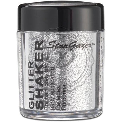 Stargazer Silver Glitter Shaker for Eyes, Lips, Face, Body, Hair and Nails
