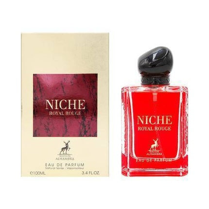 Niche Royal Rouge by Alhambra Eau De Parfum Spray for Women 100ml 3.4oz Maison Alhambra