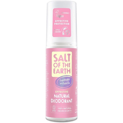 Salt of the Earth Refillable Natural Deodorant Spray 100ml Lavender & Vanilla Salt Of The Earth