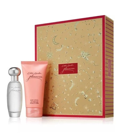 Estee Lauder 2023 Pleasures Favorites Duo Coffret 1.0oz, 1oz équivaut à 30ml Eau de Parfum spray + 2.5oz, 1oz équivaut à 30ml Body Lotion Estée Lauder