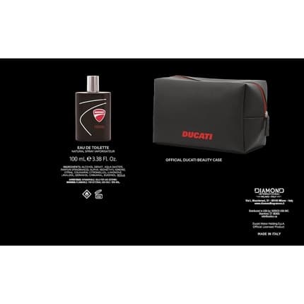 Ducati 1926 Aromatic Fougere Cologne Body with Bergamot and Cedar Lasting Fragrance with Pouch Eau de Cologne Homme - Aromatique