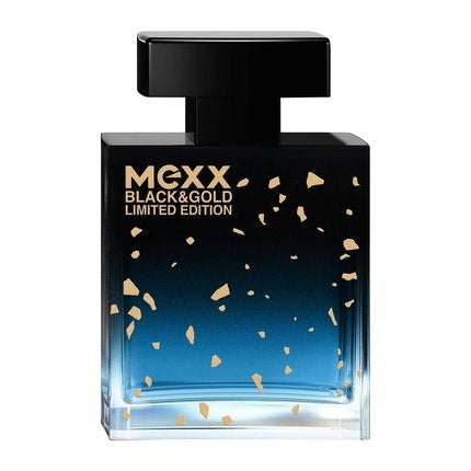 Mexx Black & Gold Limited Edition Man Eau de Toilette Woody-Fruity Men's Fragrance 50ml Mexx