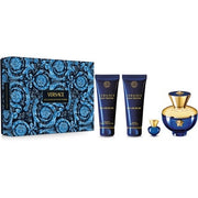 Versace Dylan Blue Gift Set - , Shower Gel , Body Lotion , Miniature Coffret (Coffret) Femme 100ml