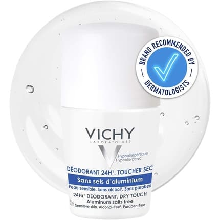 Vichy Aluminium Salt Free Deodorant Roll On 24 Hour Protection For Sensitive Skin Déodorant (Déo) Mixte 50ml