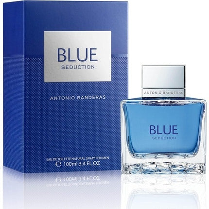 Antonio Banderas Blue Seduction Eau de Toilette Pour Homme Long Lasting Fresh Casual Fragrance Woody Aquatic Notes Ideal Day Wear 100ml Antonio Banderas