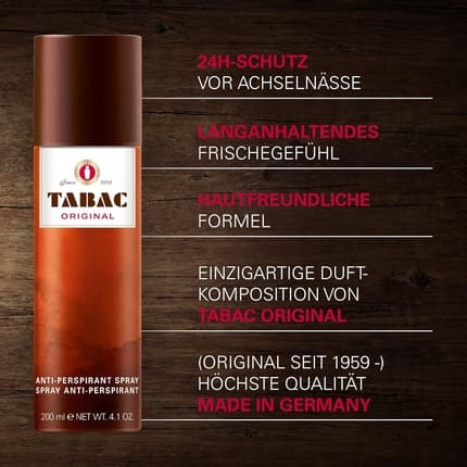 Tabac Original Anti Perspirant Deodorant Tabac Original Déodorant (Déo) Mixte 200ml