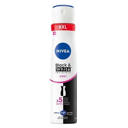 Nivea Black & White Invisible Clear Antiperspirant 48h Déodorant (Déo) Mixte 250ml