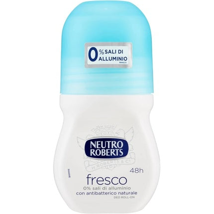 Neutro Roberts Fresh Deodorant Roll On Without Aluminum Salts Zero Stains Natural Protection 50ml Italian Gourmet E.R