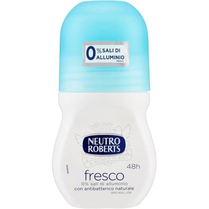 Neutro Roberts Fresh Deodrant Roll On Without Aluminum Salts Zero Stains Natural Protection 50ml