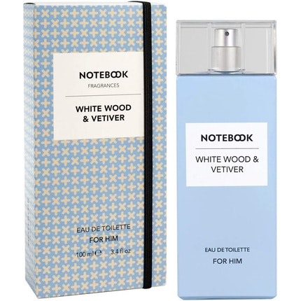 Notebook Eau de Toilette White Wood & Vetiver Fresh and Aromatic Men's Fragrance 100ml Notebook