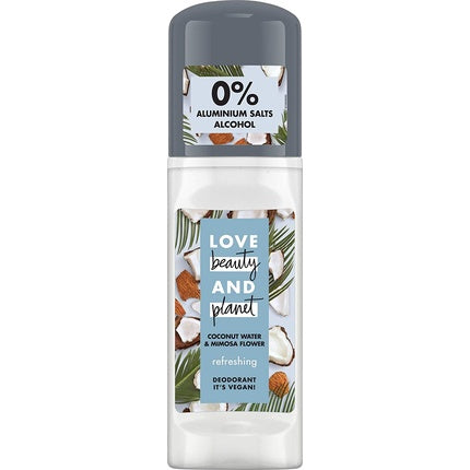 Love Beauty and Planet Coconut Water & Mimosa Flower Deodorant Roll-On without Aluminum 50ml Love, Beauty + Planet