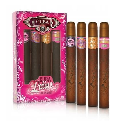 Cuba Original Set - Includes Brazil Copacabana , Brazil Carnaval , Mexico Maya , And Mexico Cacatus Eau De Coffret (Coffret) Mixte 35ml