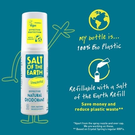 Salt Of The Earth Natural Unscented Deodorant Déodorant (Déo) Mixte 100ml