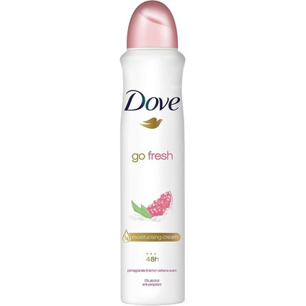 Dove Go Fresh Limited Edition Pomegranate & Lemon Verbena Anti-perspirant Aerosol with ¼ Moisturising Cream Deodorant 250ml Dove