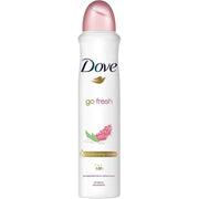 Dove Go Fresh Limited Edition Pomegranate & Lemon Verbena Anti-Perspirant Aerosol With ¼ Mobilotising Cream Deodorant 250ml