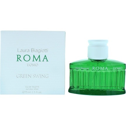Laura Biagiotti Roma Uomo Green Swing Eau De Toilette 75ml Men Spray