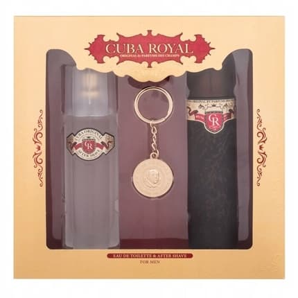 Cuba Royal Gift Set - , After Shave , Keychain Fragrance (Fragrance) Mixte 100ml