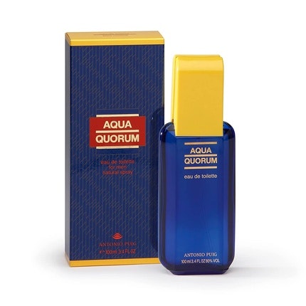 Antonio Puig Aqua Quorum Pour Homme Eau de Toilette Spray 3.4 Ounce Antonio Puig