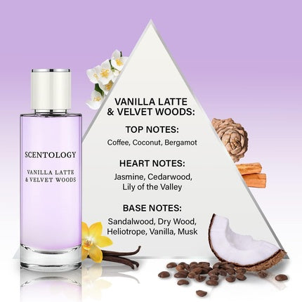 Scentology Vanilla Latte and Velvet Woods Perfume for Women Eau De Parfum 100ml Scentology