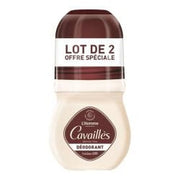 Cavaillès Dermato Deodorant for Men Fresh 48 Hours Roll-On 50ml x 2 Lemon and Rosemary Scent Bottle 100% Recycled & Recyclable Rogé Cavaillés