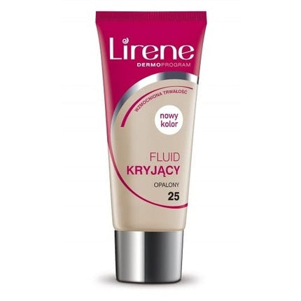 Lirene Concealing Foundation Camouflaging Imperfections With Vitamin E 25 Tanned 30ml