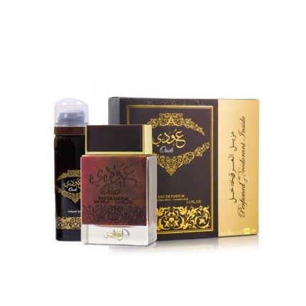 Oudi Eau de Parfum 100ml 50ml Deodorant Spray Set Ard al Zaafaran Unisex Ard Al Zaafaran