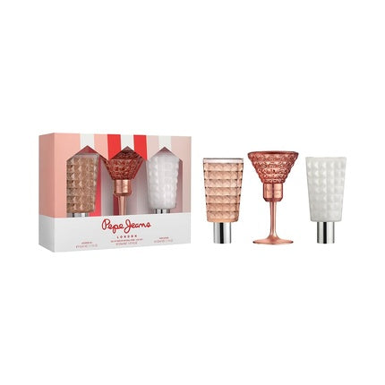 Pepe Jeans Life Is Now For Her Perfume Women 3 Piece Set Eau de Parfum 30ml Body Lotion 50ml and Shower Gel 50ml Floral Oriental Fragrance Pepe Jeans