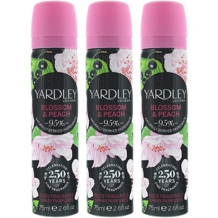 Yardley Blossom And Peach Body Spray 75ml For Women