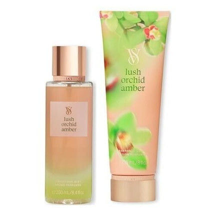 Victoria's Secret Lush Orchid Amber Bodyspray 250ml 8.4fl and Body Lotion 236ml Victoria's Secret