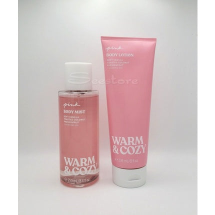 Victoria's Secret Pink Warm & Cozy Body Mist Spray & Body Lotion Victoria's Secret