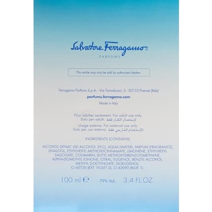 Salvatore Ferragamo Incanto Blue Eau de Toilette (EDT) Homme 100ml