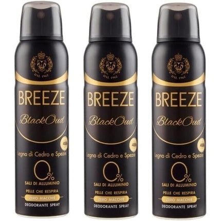 Breeze Deodorant Spray Black Oud 150ml Italian Gourmet E.R