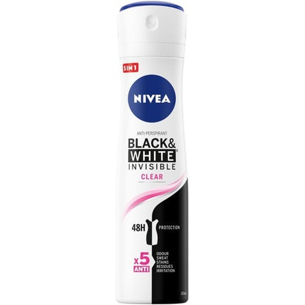 Nivea Invisible Black & White Anti-perspirant Spray Clear 150ml Nivea