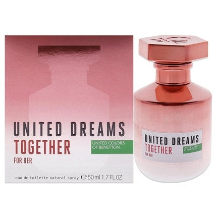 United Colors Of Benetton United Dreams Together Femme Eau de toilette  Spray 1.7 oz, 1oz équivaut à 30ml United Colors Of Benetton