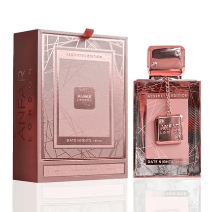 Anfar London Date Nights Femme Extrait De Seductive and Long Lasting Arabian Sophisticate High Oil Concentration Notes Mango, Bergamot, Jasmine, Vanilla, Sandalwood Parfum 3.4oz pour femme