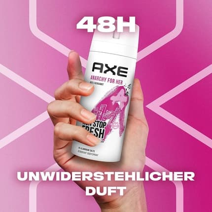 Axe Anarchy Bodyspray & Deodorant for Pure Femininity Aluminum-Free 48h Freshness Déodorant (Déo) Mixte 150ml