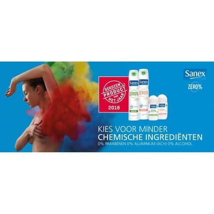 Sanex Deodrant Spray Zero Sensitive Skin 200ml