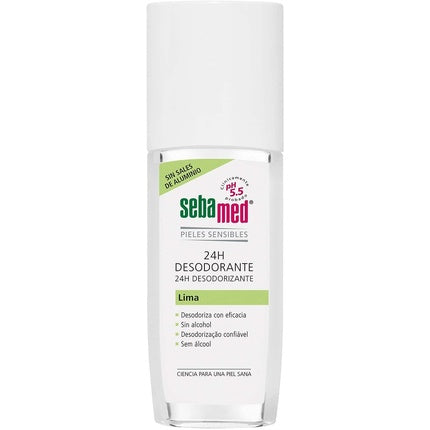 Seba Med Deodorant Spray 24H Without Alcohol Lime 75ml Sebamed