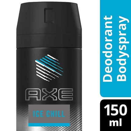 Axe Ice Chill Deodorant without Aluminum Provides 48 Hours of Effective Protection Against Body Odor 150ml Axe/Lynx