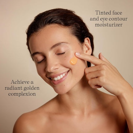 Embryolisse Radiant Complexion Cream Hybrid Makeup Face Moisturizer with Hyaluronic Acid Shea Butter Peach Shade 1.01 Fl.Oz.