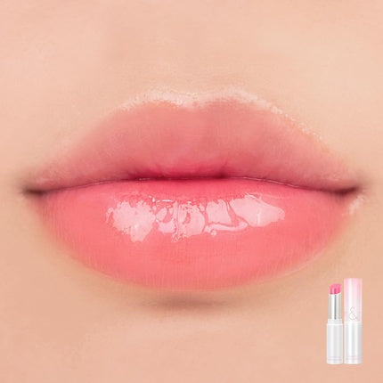 Rom&nd Glasting Melting Balm 3.5g Glossy Plumping Lips Moisture Translucent Water Bomb High Pigmented Vegan 09 Peonies