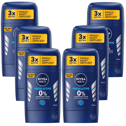 Nivea Men Fresh Active Deo Stick Without Aluminum Deodorant Long Lasting Freshness 50ml Nivea