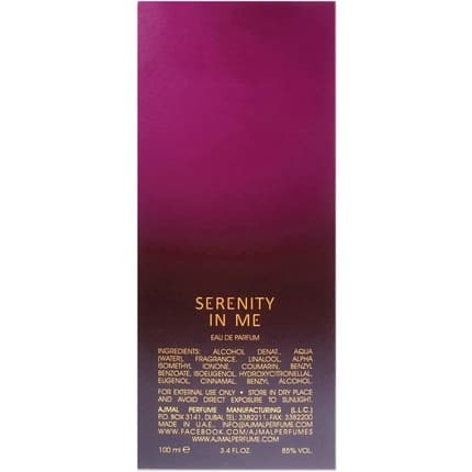 Ajmal Serenity In Me Eau de Parfum 100ml Unisex