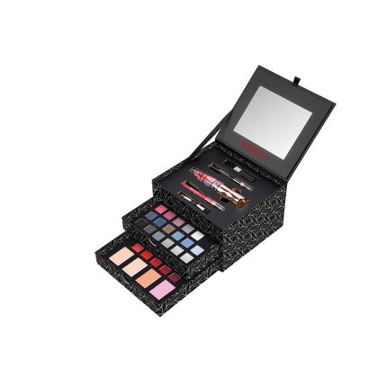 Deborah Milano Women's Makeup Jewel Box Gift Set - Mascara, Eye Pencil, Lipstick, Lip Gloss, Face Powder in Various Finishes and Colors