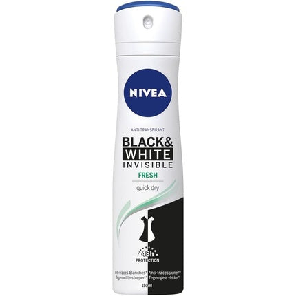 Nivea Fresh Deodorant Invisible For Black and White Spray 150g Nivea