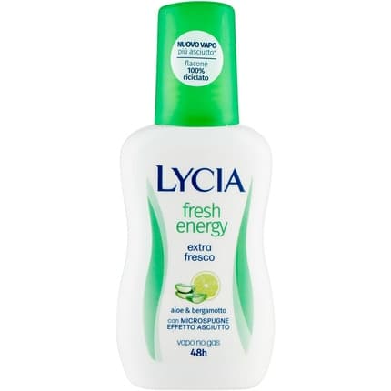 Lycia Fresh Energy - Deodorant Vapo Extra Fresco No Gas 48h, Déodorant (Déo) Mixte 75ml