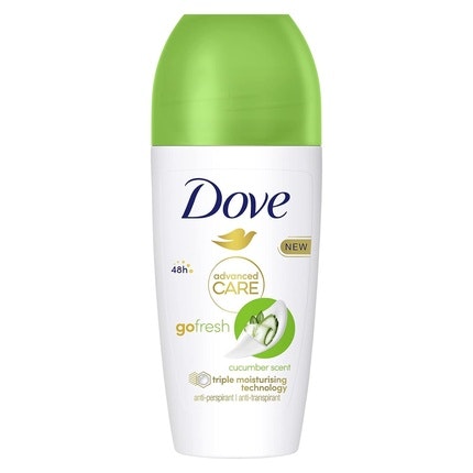 Dove Roll On Advanced Care Cucumber and Green Tea Air Freshener Antiperspirant 48 Hour Protection Deodorant and Déodorant (Déo) Femme 50ml
