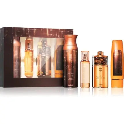 AJMAL Shine Eau de Parfum 75ml, Deodorant 200ml, Body Lotion 100ml, Hair Mist 30ml Ajmal