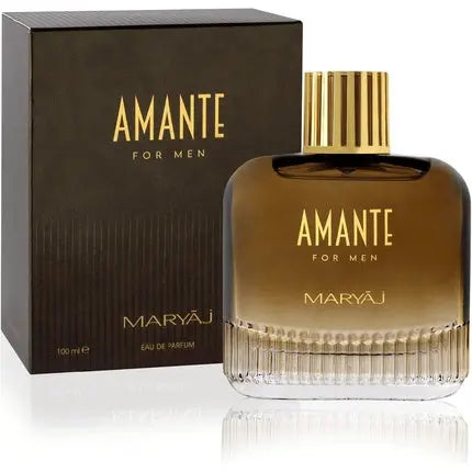 AMANTE 100ml by Maryaj Eau De Parfum for Men Refreshing Citrus Woody Fragrance with Lavender, Mint, Pink Pepper, and Musk Maryaj