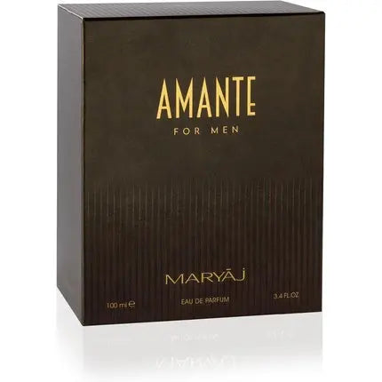 AMANTE 100ml by Maryaj Eau De Parfum for Men Refreshing Citrus Woody Fragrance with Lavender, Mint, Pink Pepper, and Musk Maryaj